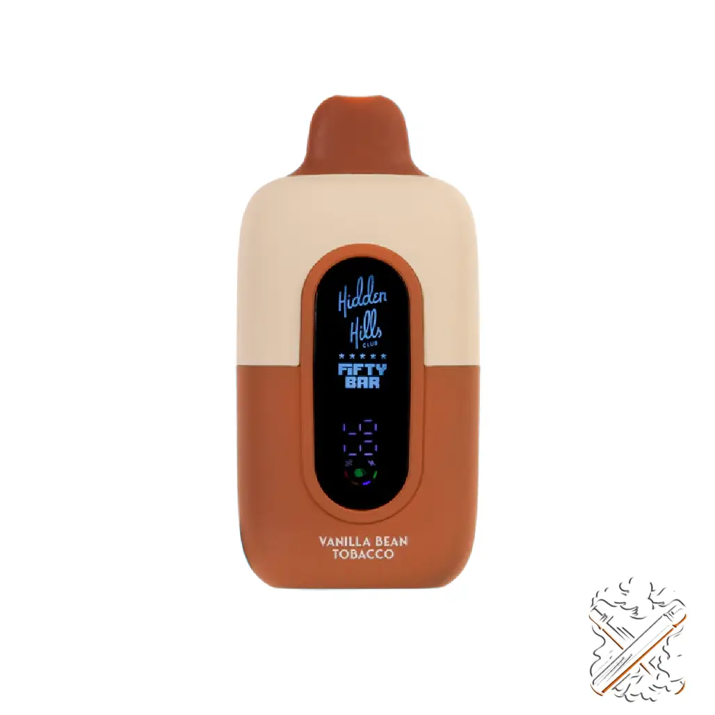 Vanilla Bean Tobacco - Hidden Hills x Fifty Bar 20k Puffs - Disposable Vape